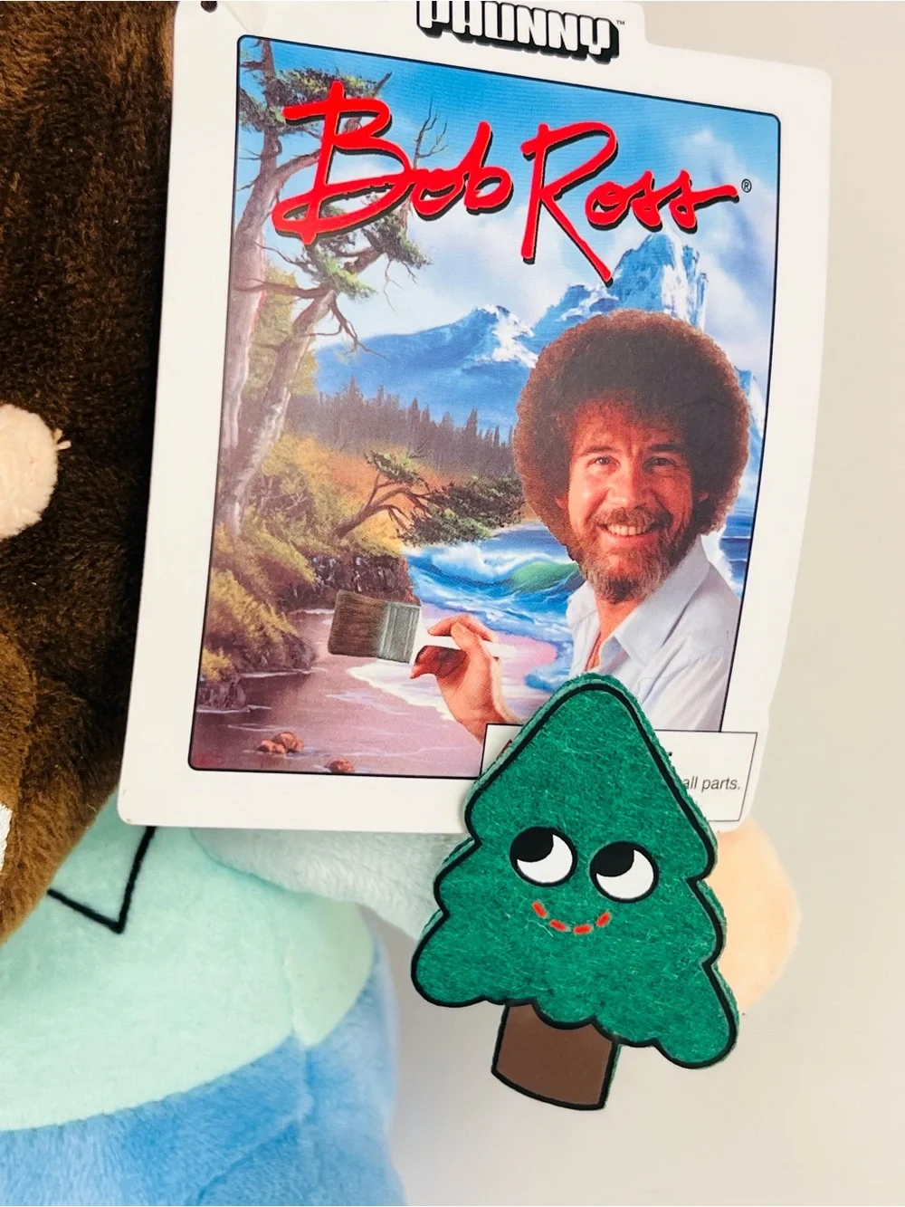 Bob Ross Phunny Kidrobot Painting Artist 8” Plush NWT